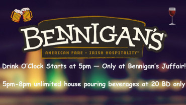 3 Hours Zero Limits at Bennigans