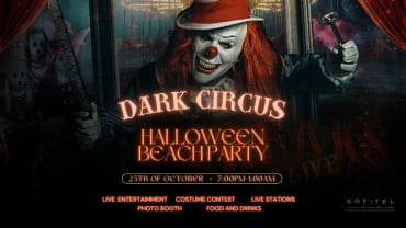 Dark Circus. Sofitel Halloween Beach Party