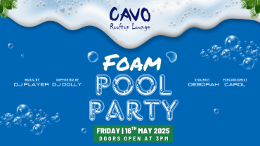 Foam Pool Party at Cavo Rooftop - Ramee Grand Hotel