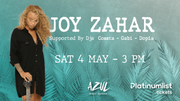 Joy Zahar at Azul Beach, Bahrain
